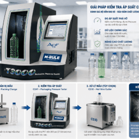 KIỂM TRA ÁP SUẤT CHAI PET VỚI C241 PACKAGING PRESSURE TESTER AGR VIETNAM